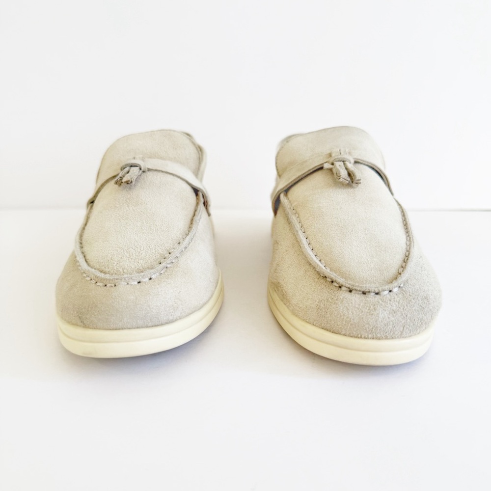 LORO PIANA SUMMER WALK SUEDE LOAFER SHOES - Picture 3 of 12